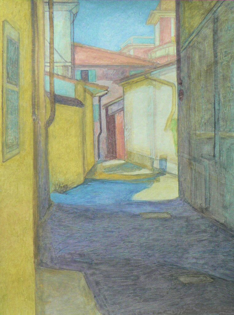 A corner of one of the well‑known towns in Tuscany.